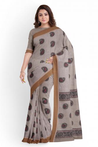 THIRUBHUVANAM HF ZARI SILK SAREE WITH BLOUSE- PMT